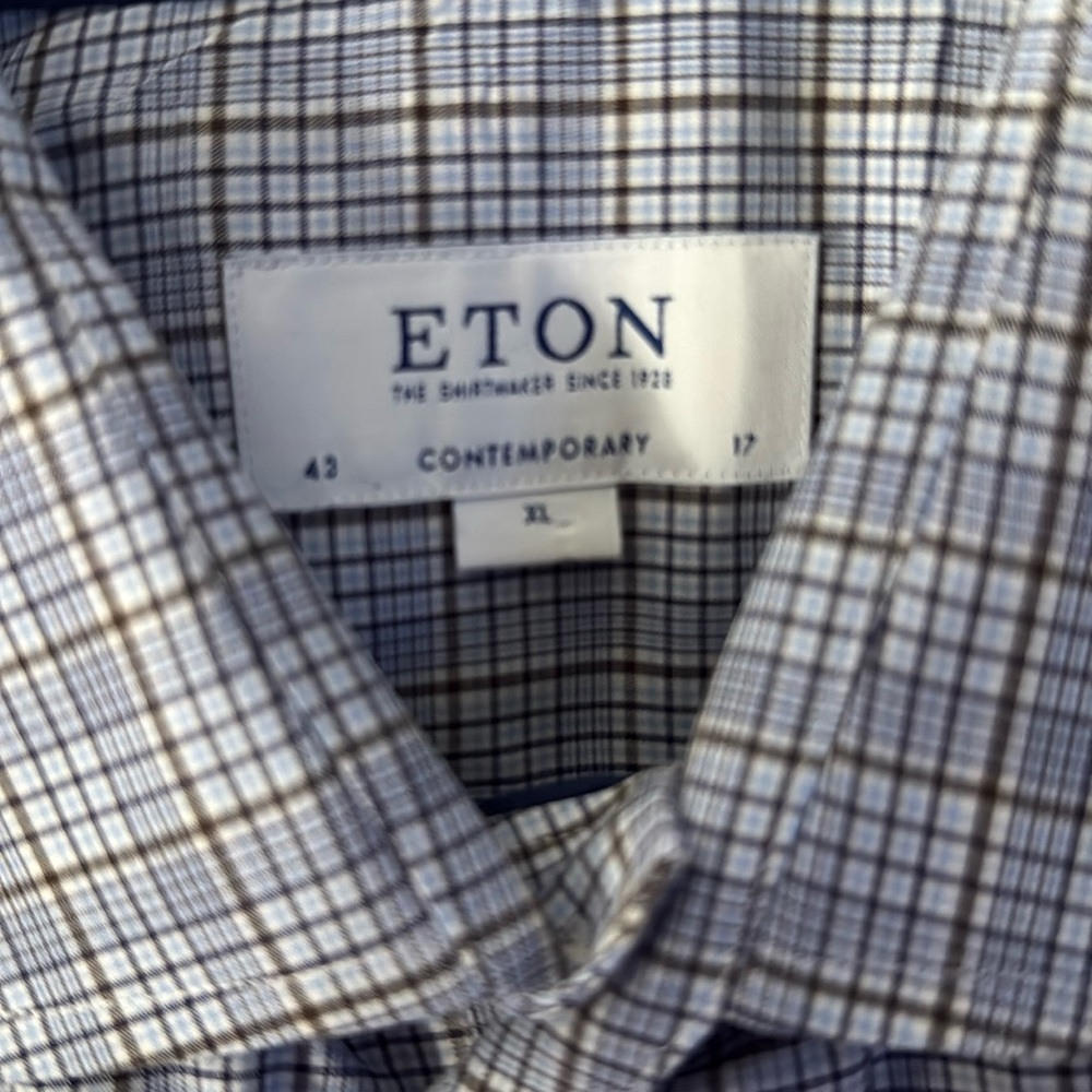 Eton dress shirt 17x43 XL